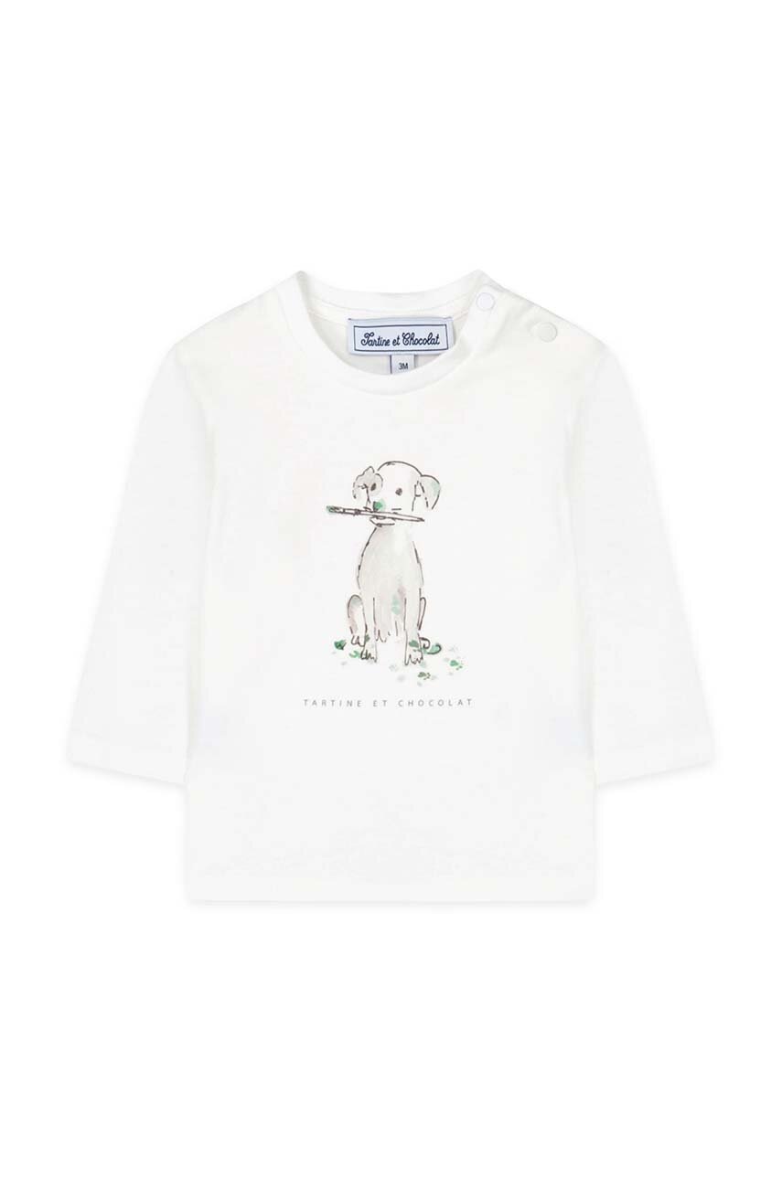 Дитячий бавовняний лонгслів Tartine et Chocolat