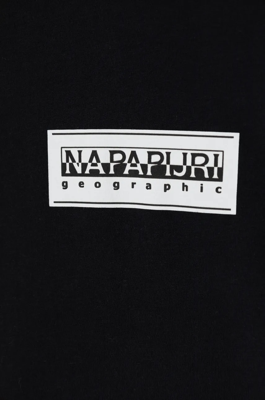 Хлопковый детский лонгслив Napapijri S-CHAMOIS LS цвет чёрный NP0A4HYK0411 Хлопковый детский лонгслив Napapijri S-CHAMOIS LS цвет чёрный NP0A4HYK0411