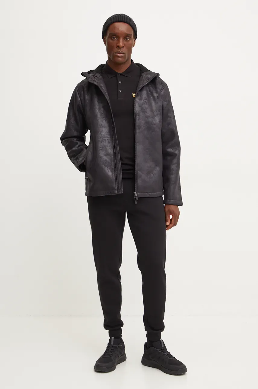 Лонгслив EA7 Emporio Armani мужской цвет чёрный однотонный PJVQZ.8NPF15 Лонгслив EA7 Emporio Armani мужской цвет чёрный однотонный PJVQZ.8NPF15