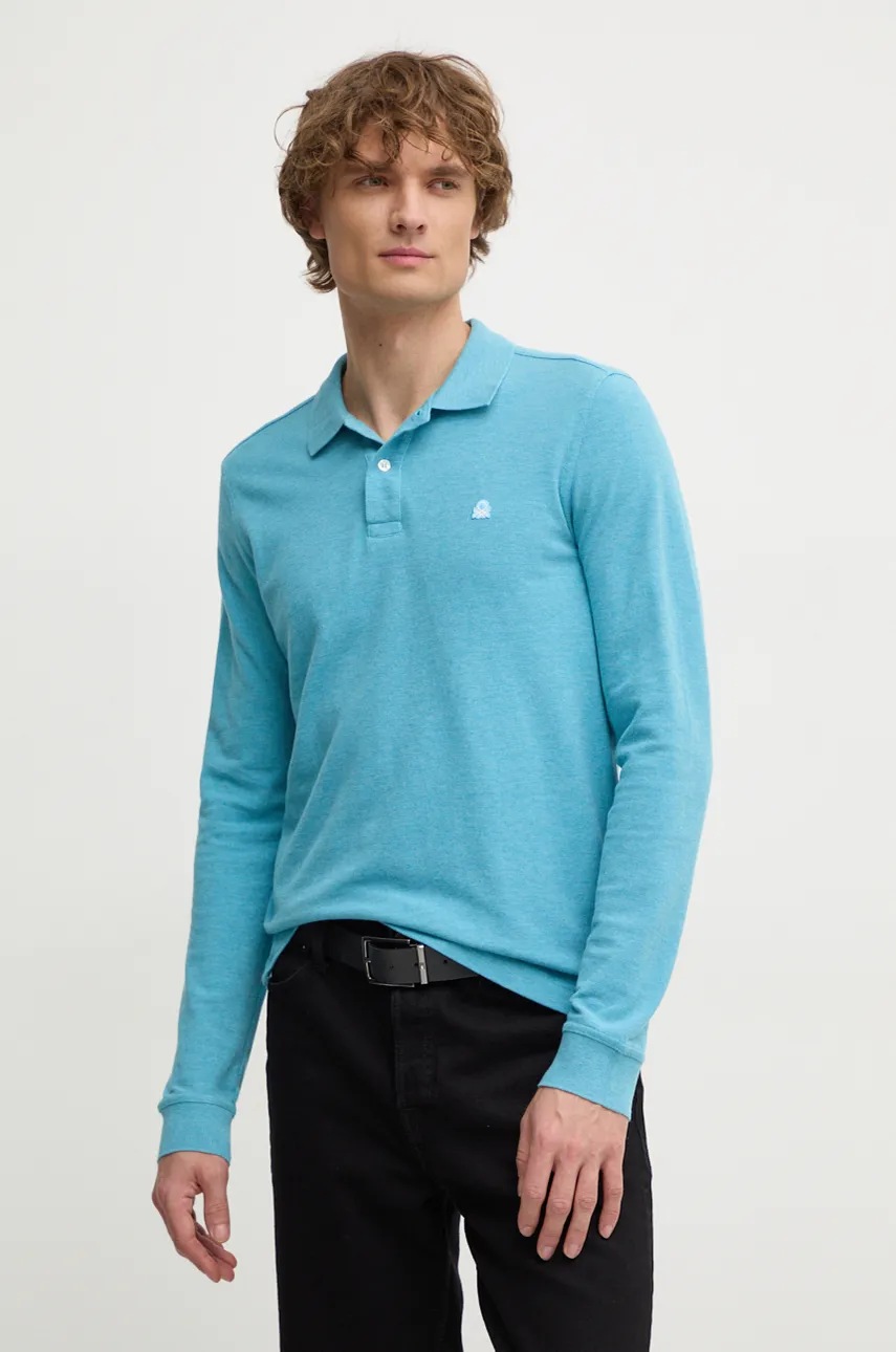 United Colors of Benetton longsleeve din bumbac neted, 3088U3025