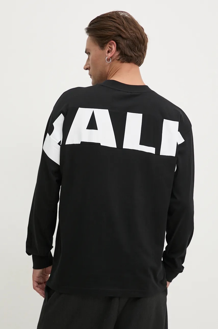 BALR. longsleeve din bumbac Game Day culoarea negru, cu imprimeu, B1111 1058 BALR. longsleeve din bumbac Game Day culoarea negru, cu imprimeu, B1111 1058