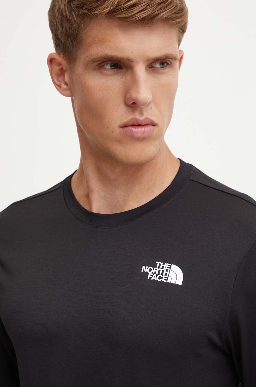 Αθλητικό μακρυμάνικο The North Face 24/7 χρώμα: μαύρο, NF0A894AJK31 φωτογραφία