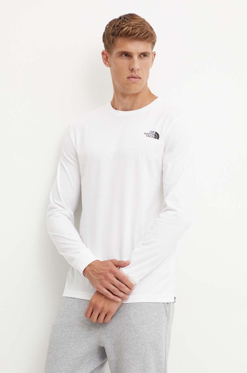 Longsleeve The North Face L/S Easy Tee χρώμα: άσπρο, NF0A8A6FFN41 φωτογραφία