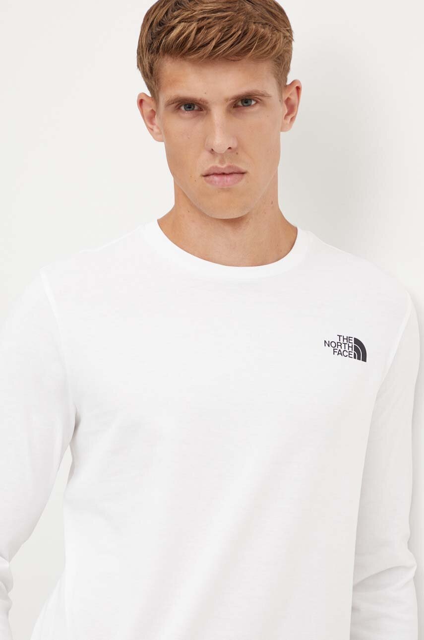 Longsleeve The North Face L/S Easy Tee χρώμα: άσπρο, NF0A8A6FFN41 φωτογραφία