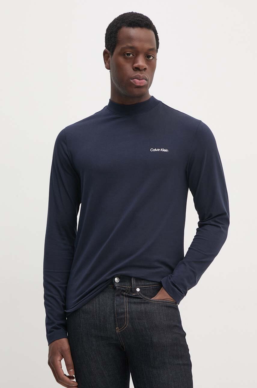 

Блуза с дълги ръкави Calvin Klein в тъмносиньо с принт K10K110179, Тъмносин