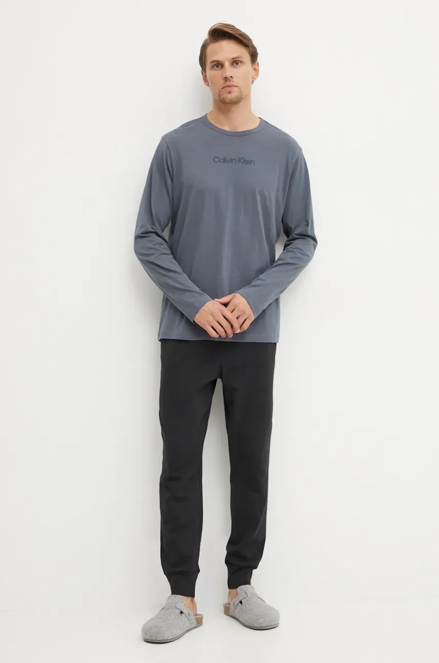 Футболка Calvin Klein Underwear мужская цвет серый однотонная 000NM2771E Футболка Calvin Klein Underwear мужская цвет серый однотонная 000NM2771E
