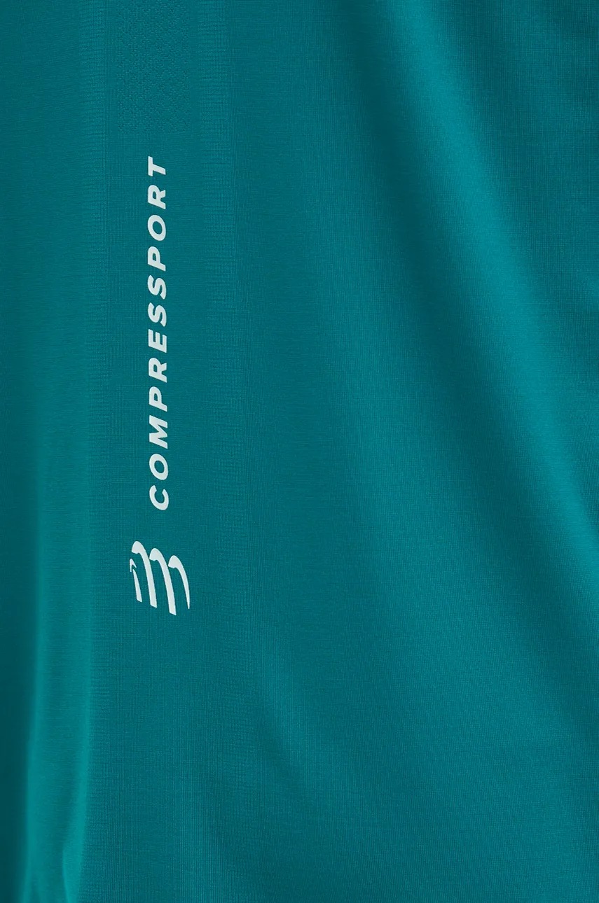Μακρυμάνικο μπλουζάκι για τρέξιμο Compressport Performance χρώμα: πράσινο, ATSM4946 φωτογραφία