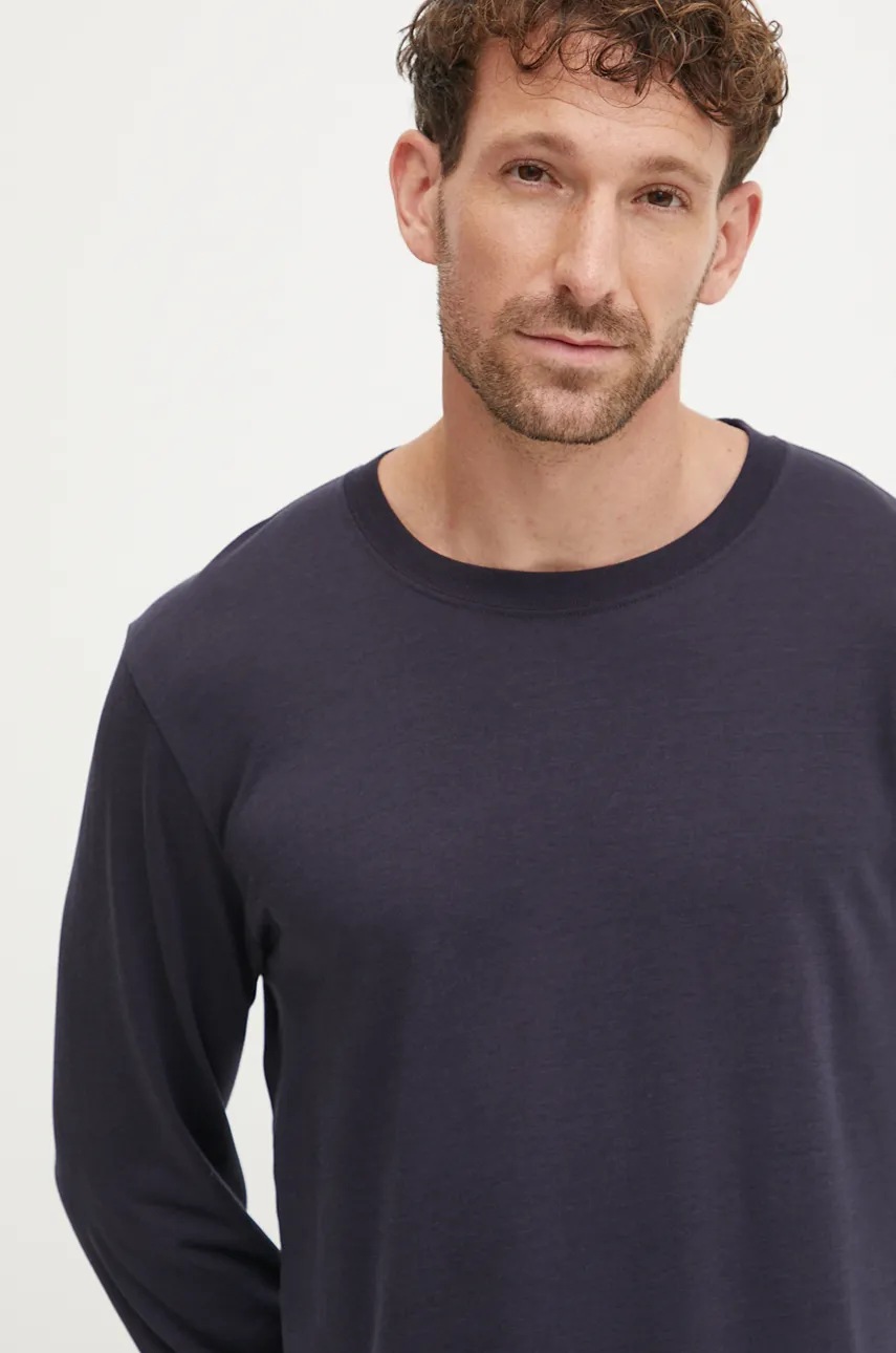 Longsleeve CDLP χρώμα: ναυτικό μπλε, MTO018012201 φωτογραφία