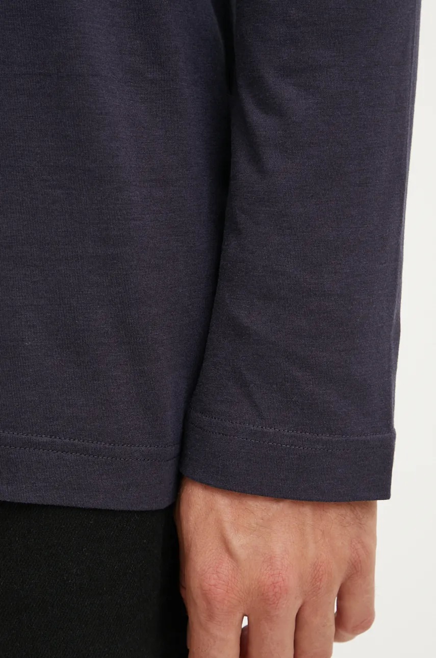 Longsleeve CDLP χρώμα: ναυτικό μπλε, MTO018012201 φωτογραφία