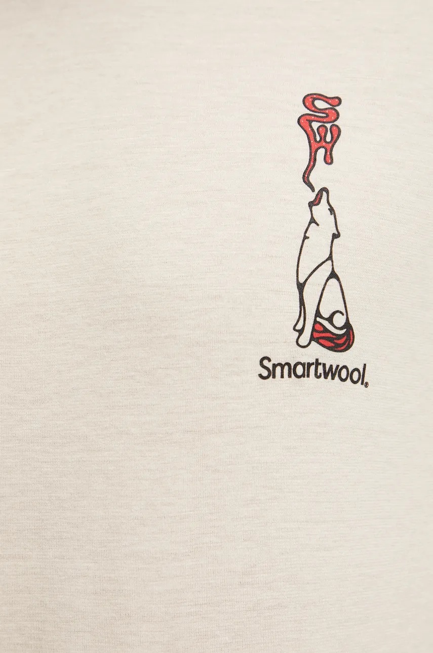 Αθλητικό μακρυμάνικο Smartwool Ski Circus χρώμα: μπεζ, SW002658 φωτογραφία