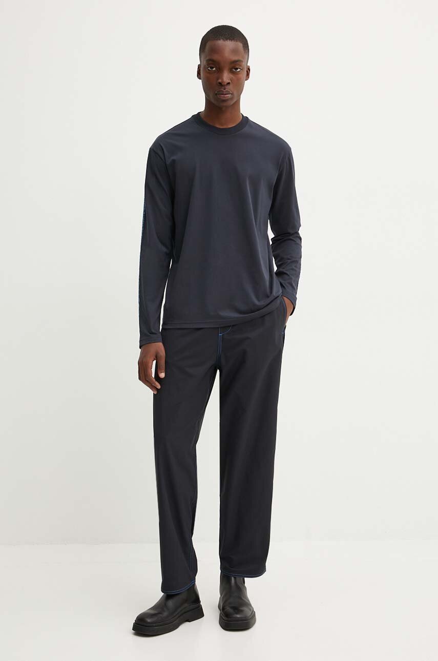 Βαμβακερή μπλούζα με μακριά μανίκια Sunnei φωτογραφία