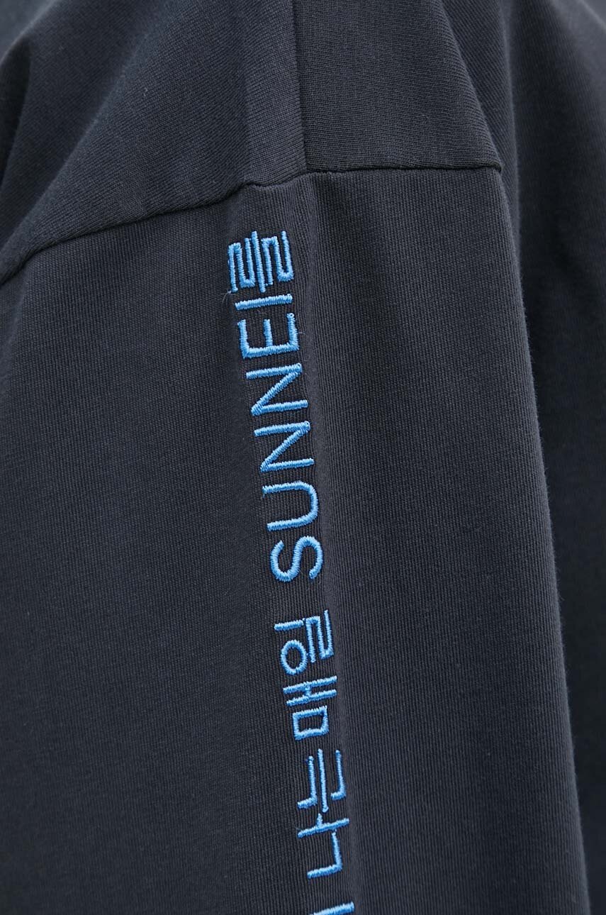 Βαμβακερή μπλούζα με μακριά μανίκια Sunnei φωτογραφία