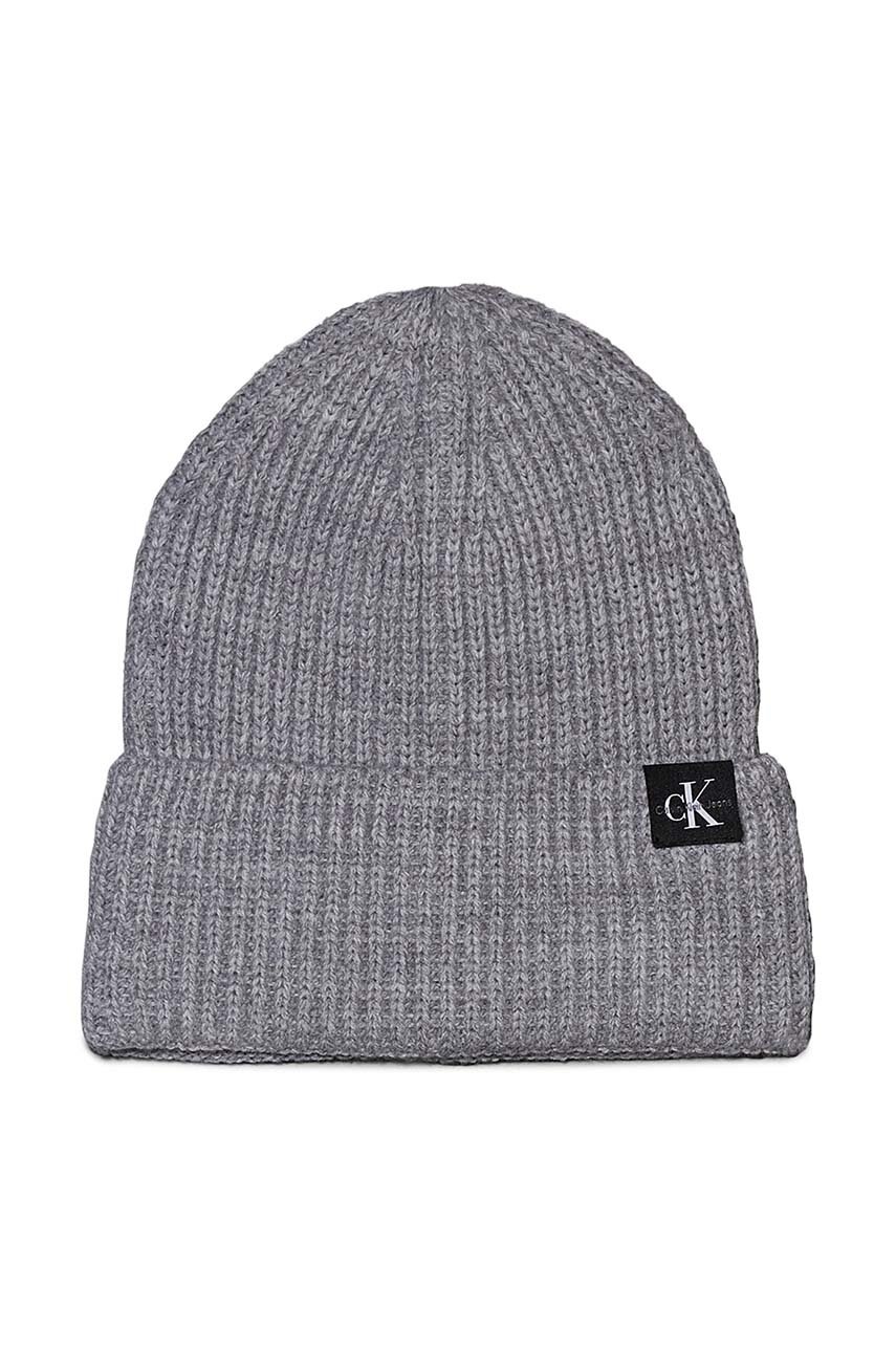 Дитяча шапка Calvin Klein Jeans колір сірий  IU0IU00440