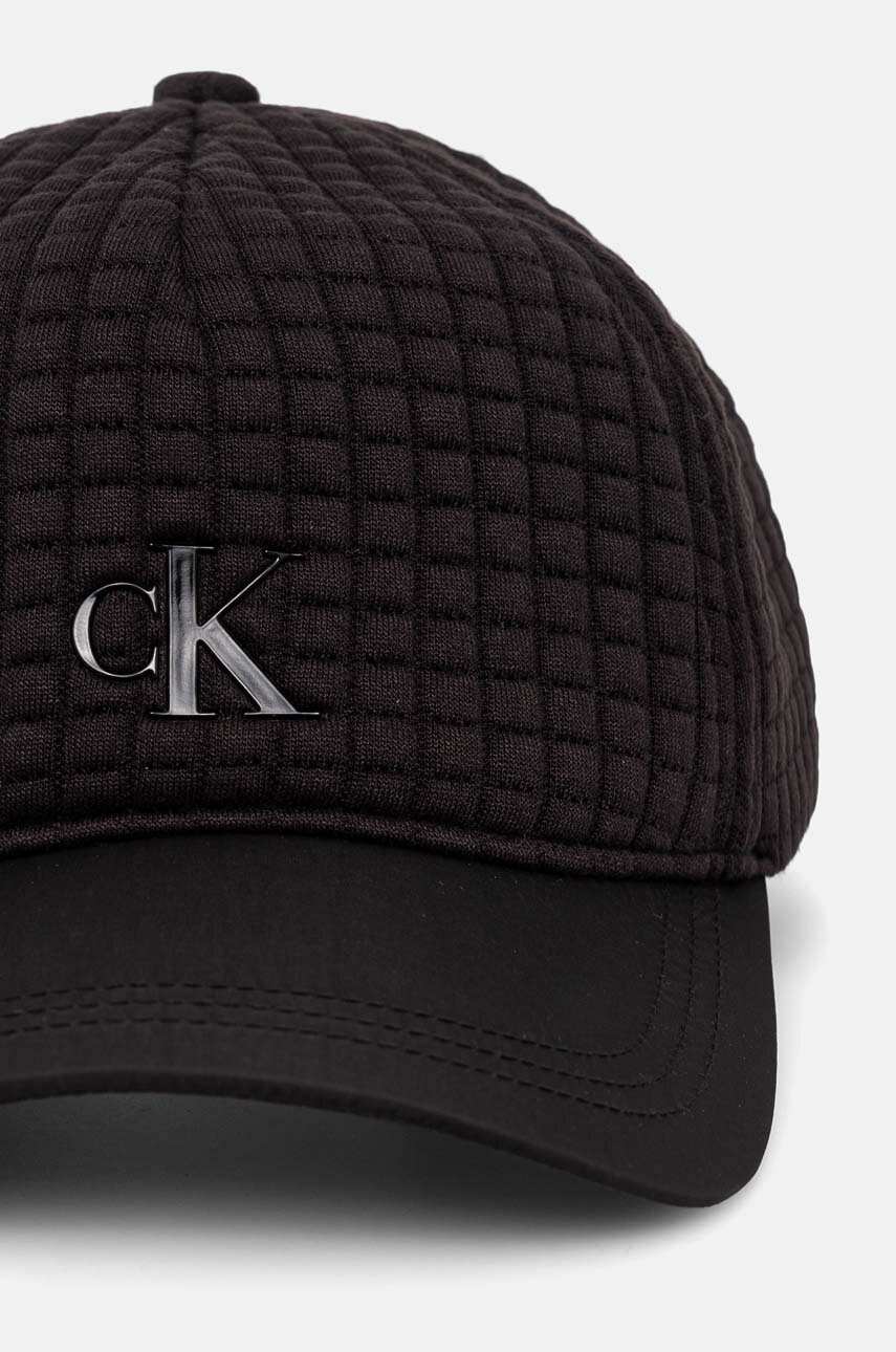 Детская кепка Calvin Klein Jeans цвет чёрный с аппликацией IU0IU00652