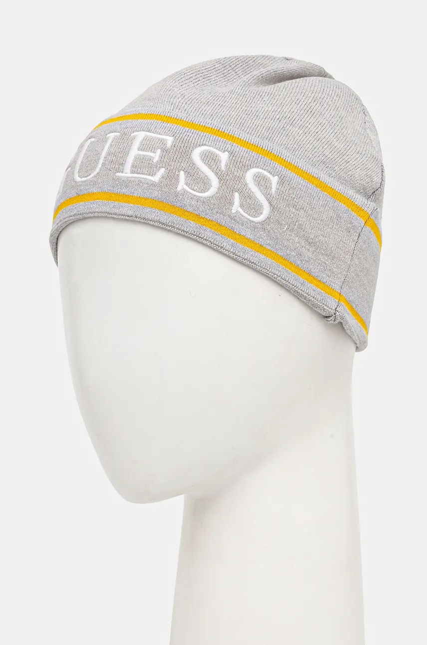 Дитяча шапка Guess колір сірий з тонкого трикотажу L4YZ00 Z3GW0