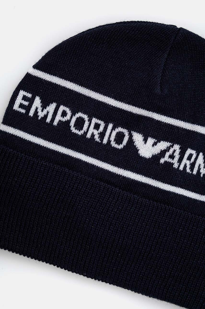 Emporio Armani gyerek gyapjú sapka sötétkék, 404707 4F490 termék 2. képe