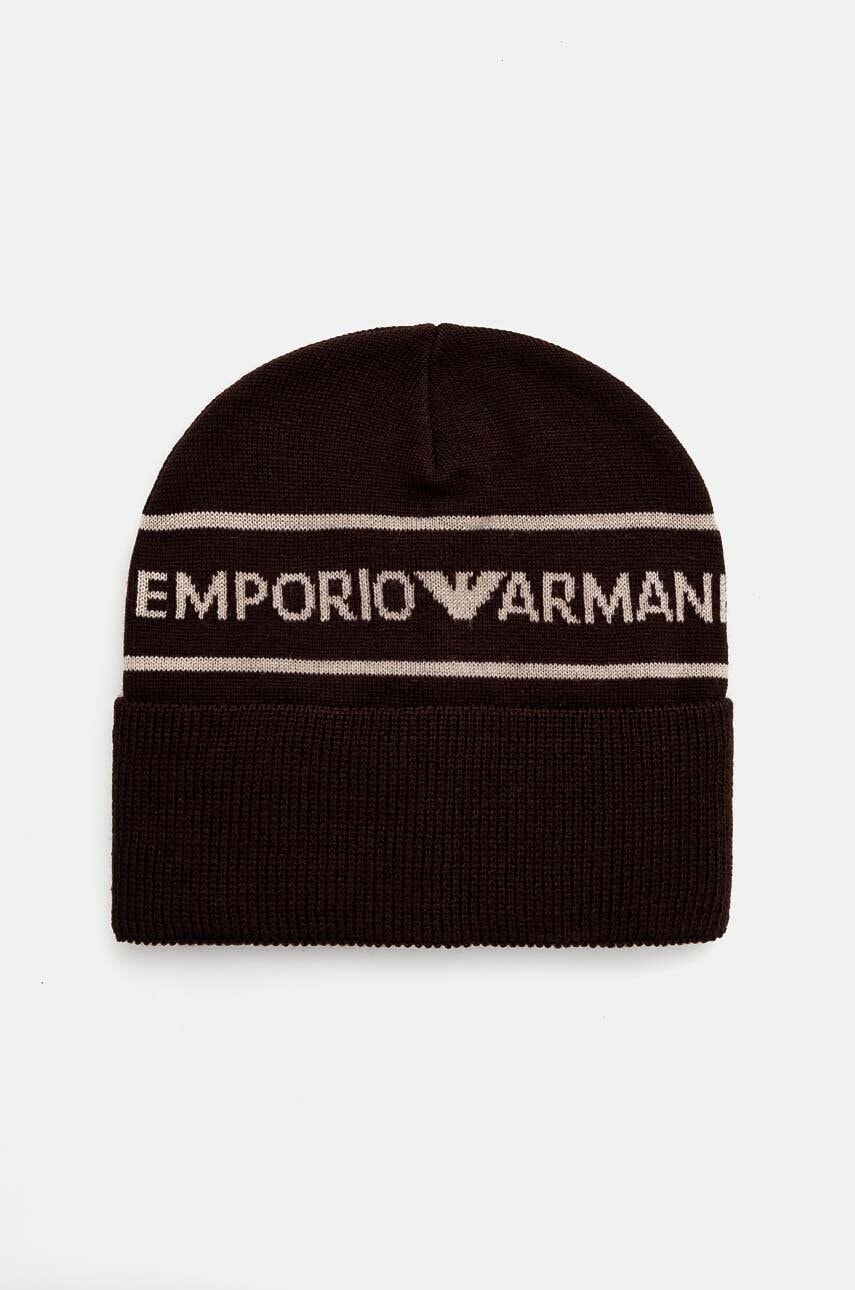 Детская хлопковая шапочка Emporio Armani цвет коричневый 404707 4F490 в Киеве Детская хлопковая шапочка Emporio Armani цвет коричневый 404707 4F490 в Киеве