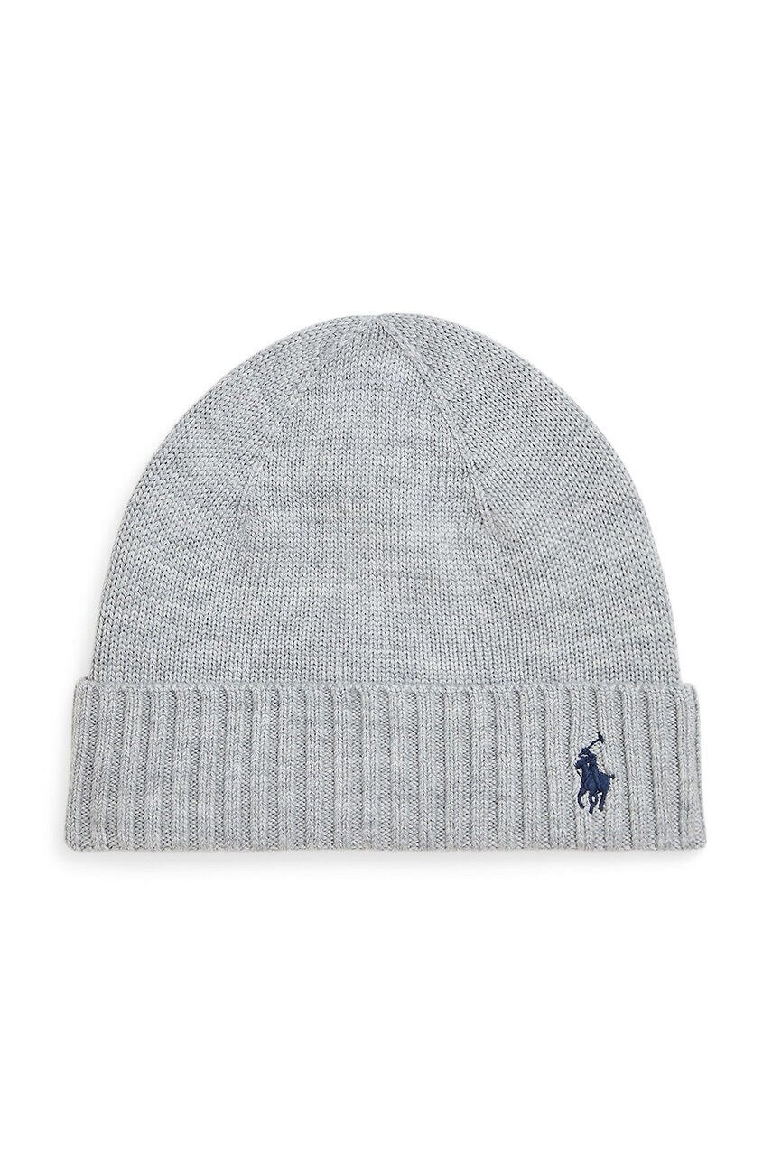

Детска вълнена шапка Polo Ralph Lauren в сиво 323953204002, Сив