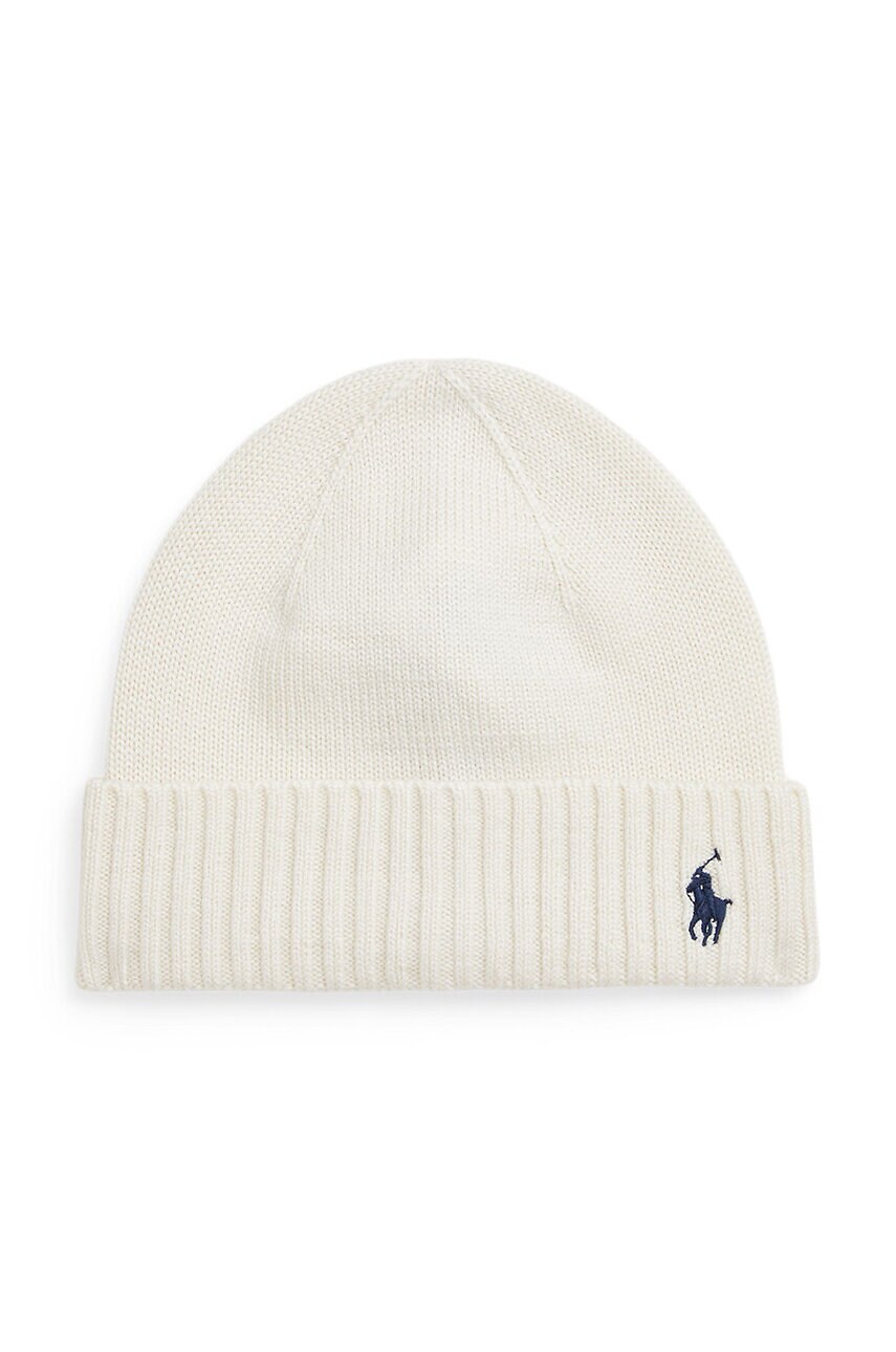 Levně Dětská vlněná čepice Polo Ralph Lauren béžová barva, 323953204003