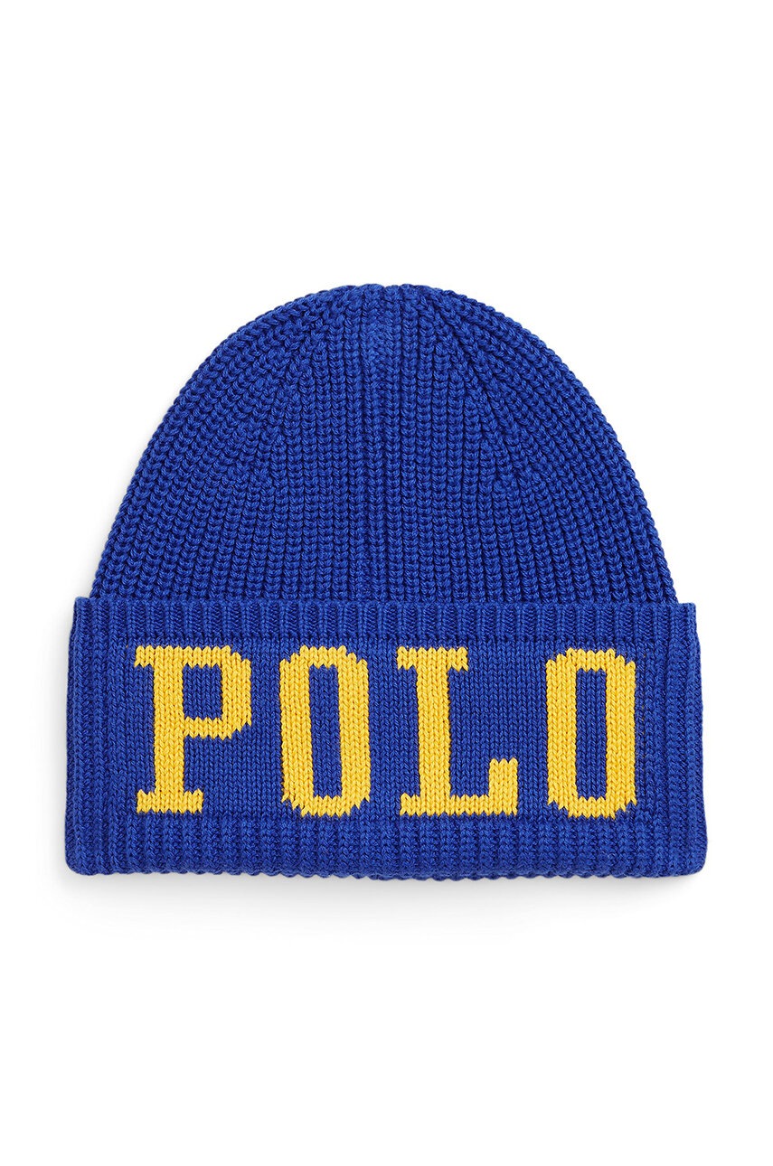 

Детска памучна шапка Polo Ralph Lauren в синьо 323953210001, Син
