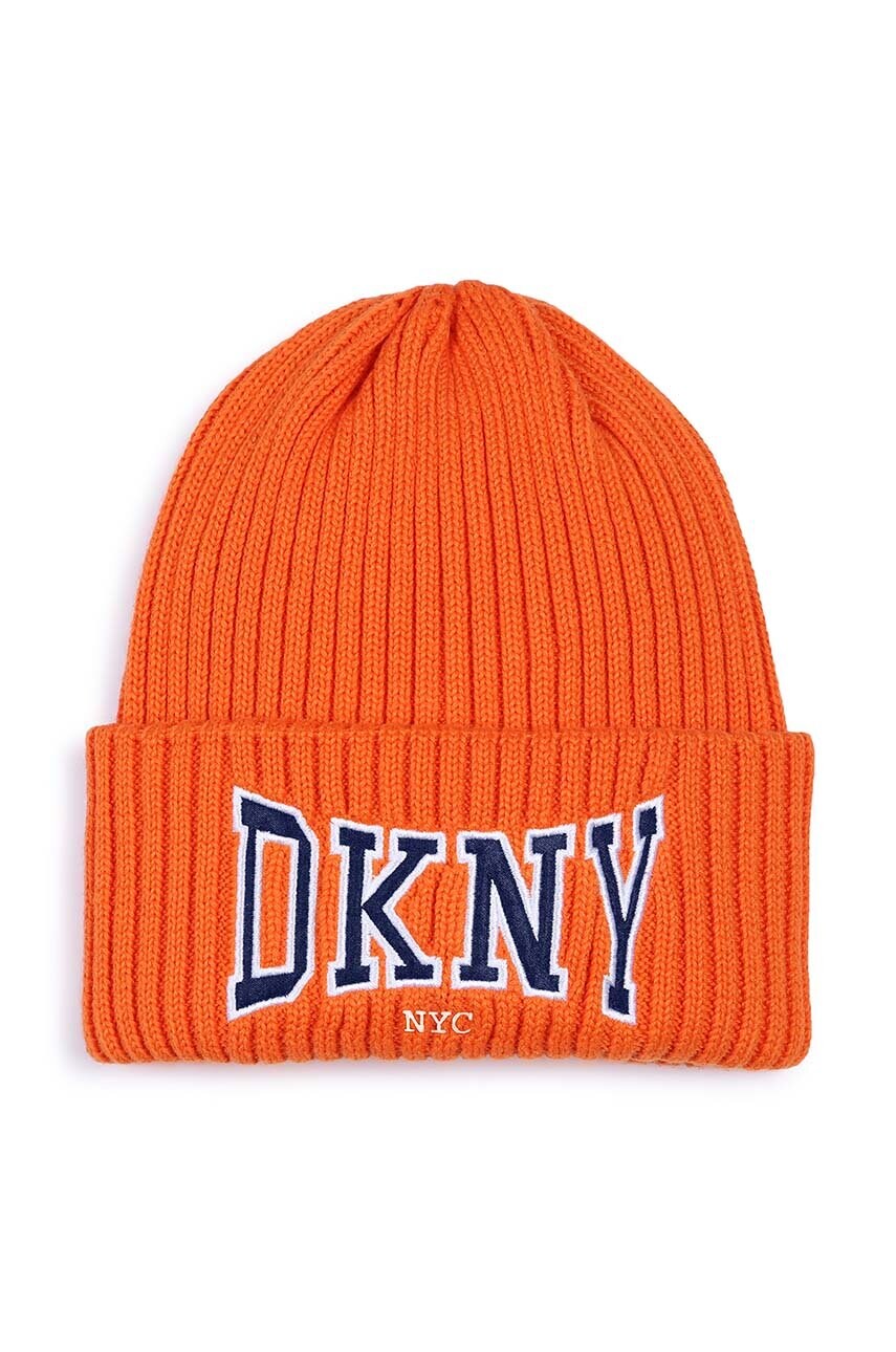Dkny caciula copii culoarea portocaliu, D62069