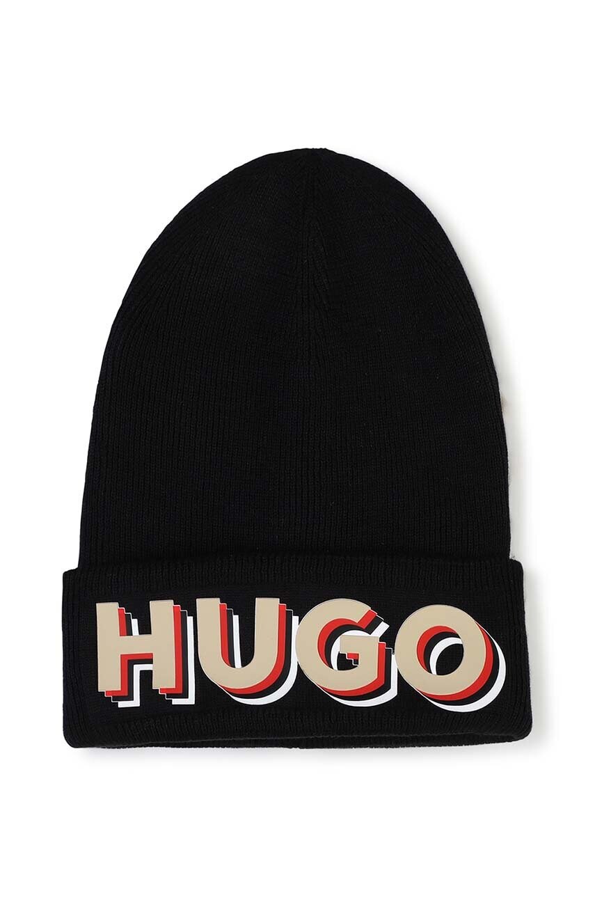HUGO caciula copii culoarea negru, G00287
