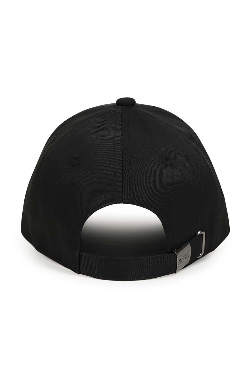 Дитяча кепка BOSS колір чорний з аплікацією J51571