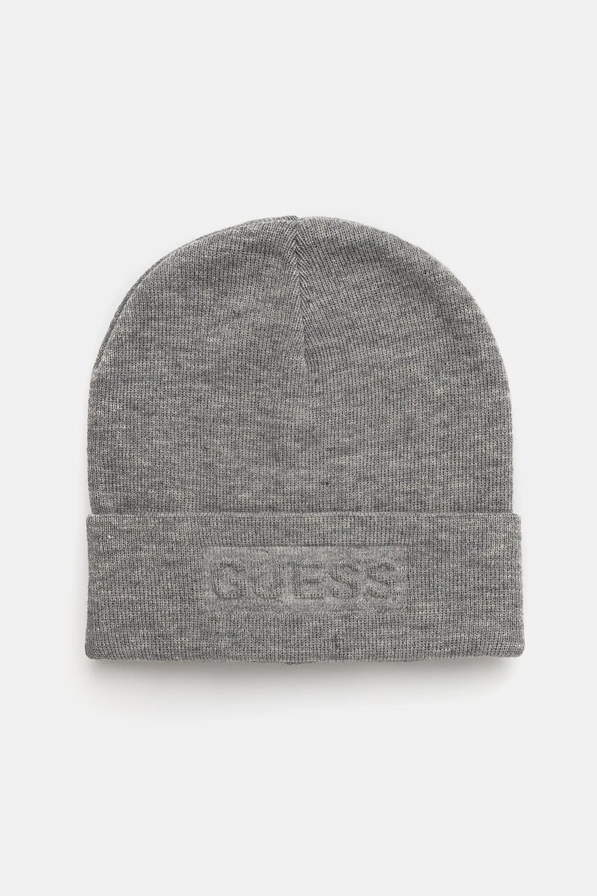 Levně Dětská čepice Guess šedá barva, z husté pleteniny, L2BZ00 Z32V0
