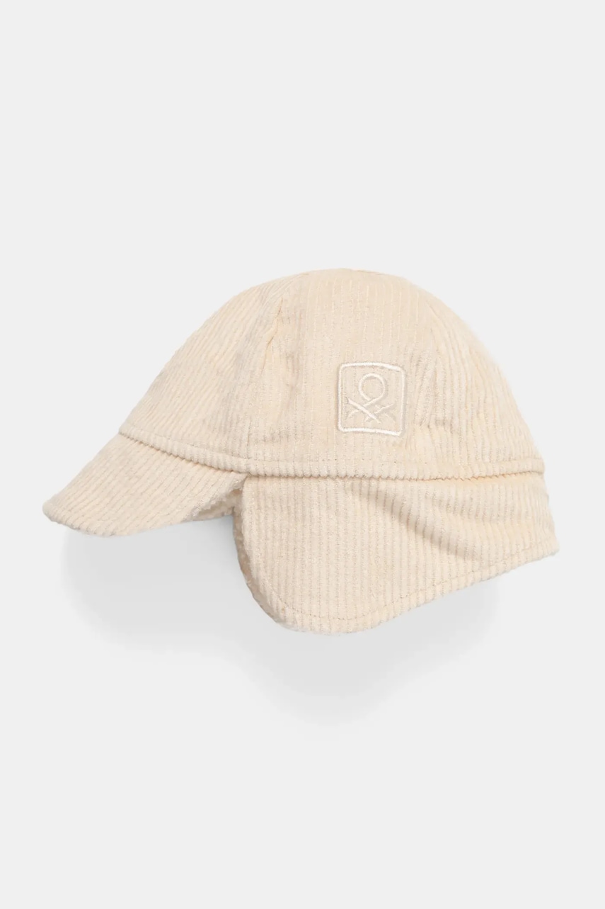 Dětská čepice United Colors of Benetton béžová barva, 65QCGA019