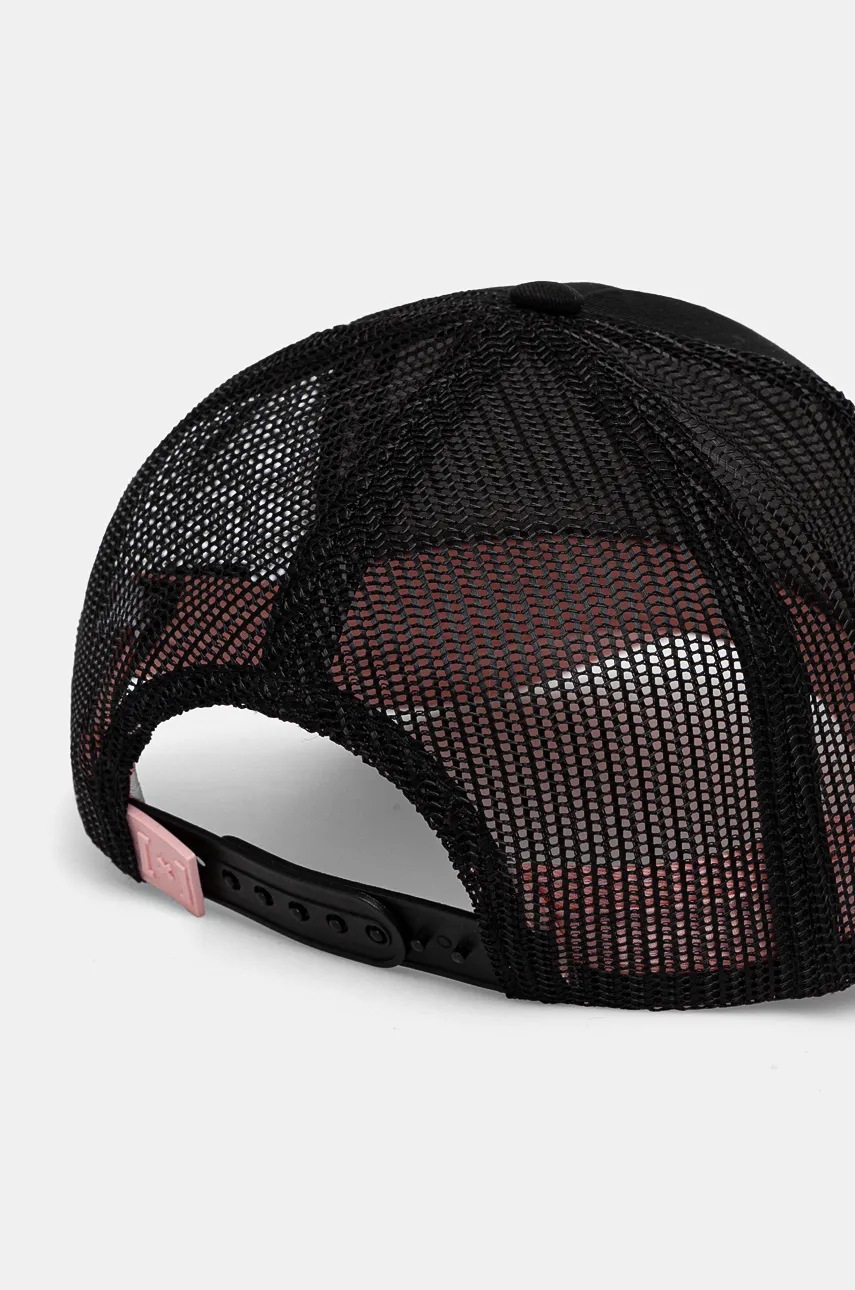 Дитяча кепка Capslab Dragon Ball Capslab Trucker колір чорний з аплікацією CL.DBZ.3.BUU