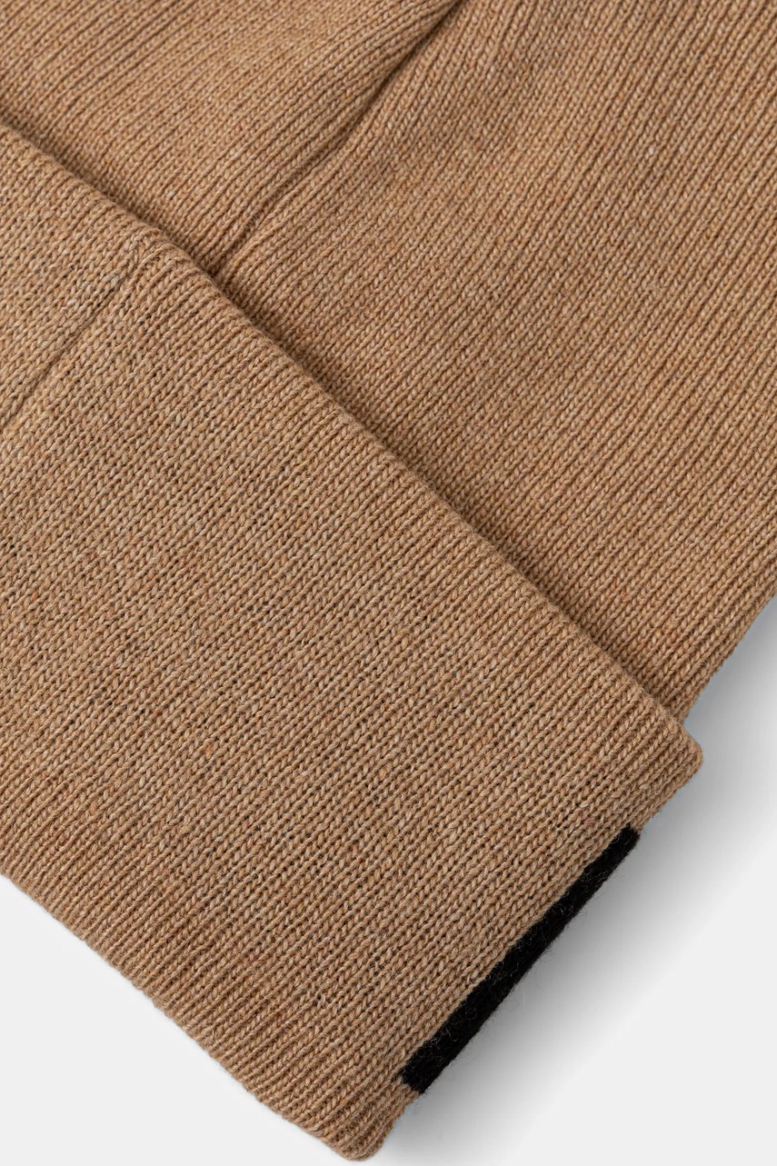 Шапка с примесью шерсти Moschino цвет коричневый из толстого трикотажа M5672 60102