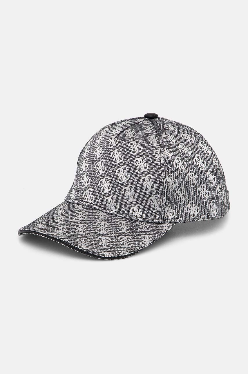 

Шапка с козирка Guess в черно с десен AW5155 POL03, Черен