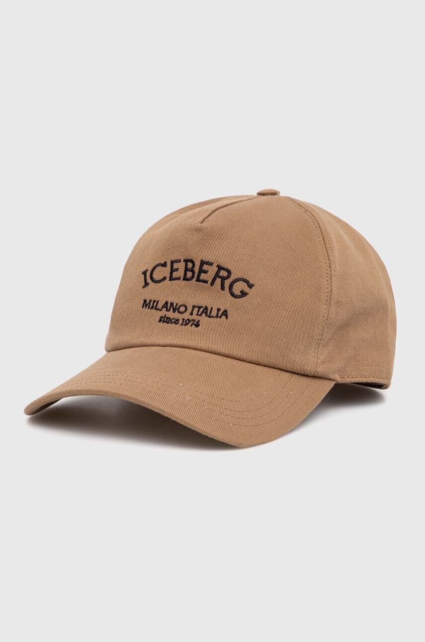 

Шапка с козирка Iceberg в бежово с апликация 71 046 950, Бежов