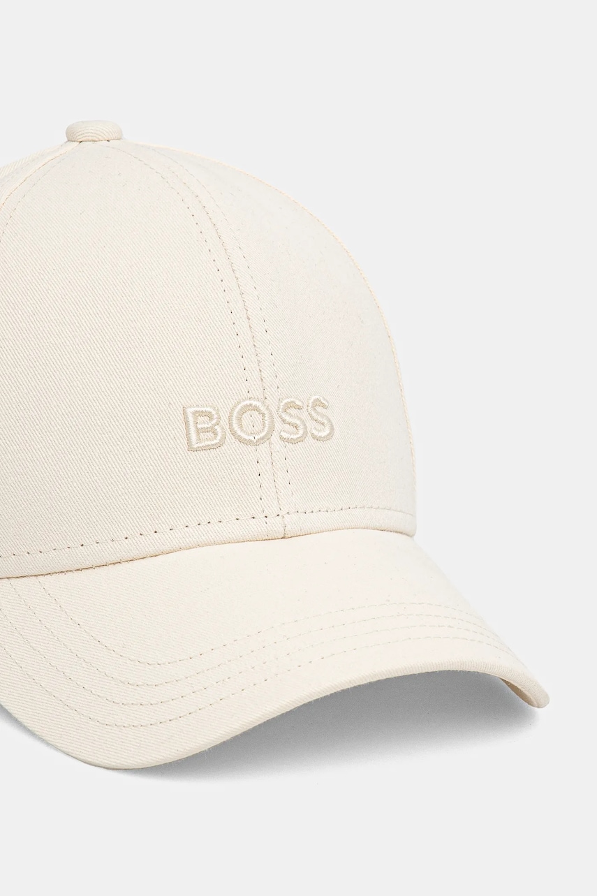Хлопковая кепка BOSS цвет чёрный с аппликацией 50519889 Хлопковая кепка BOSS цвет чёрный с аппликацией 50519889