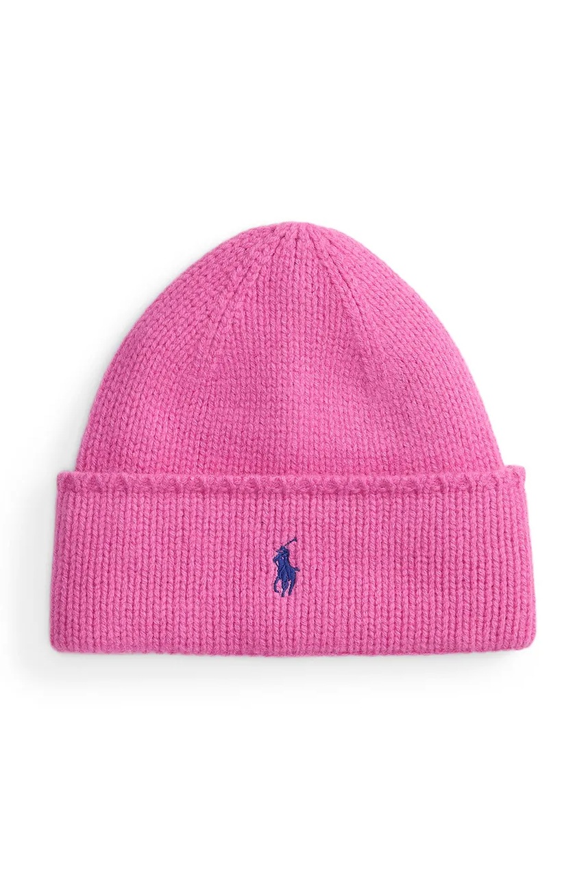 Levně Vlněná čepice Polo Ralph Lauren černá barva, vlněná, 455954355