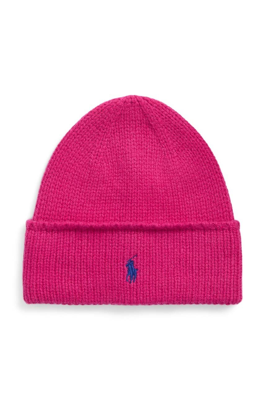 

Вълнена шапка Polo Ralph Lauren в розово от вълна 455954355, Розов