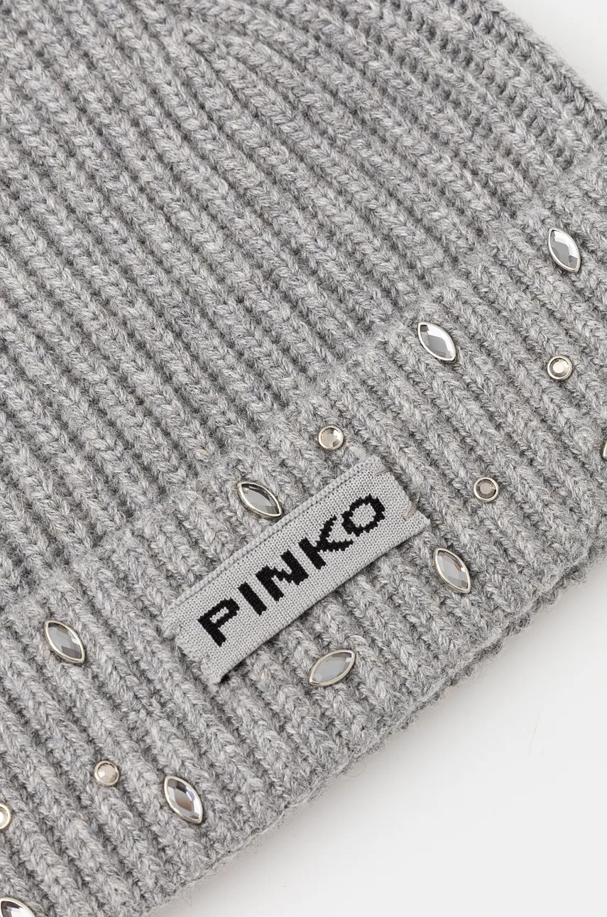 Pinko sapka gyapjú keverékből szürke, 104326 A27A termék 2. képe