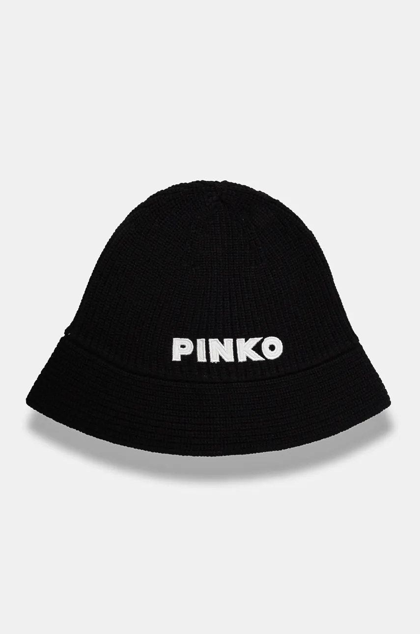 Levně Vlněný klobouk Pinko černá barva, vlněný, 104314 A26I