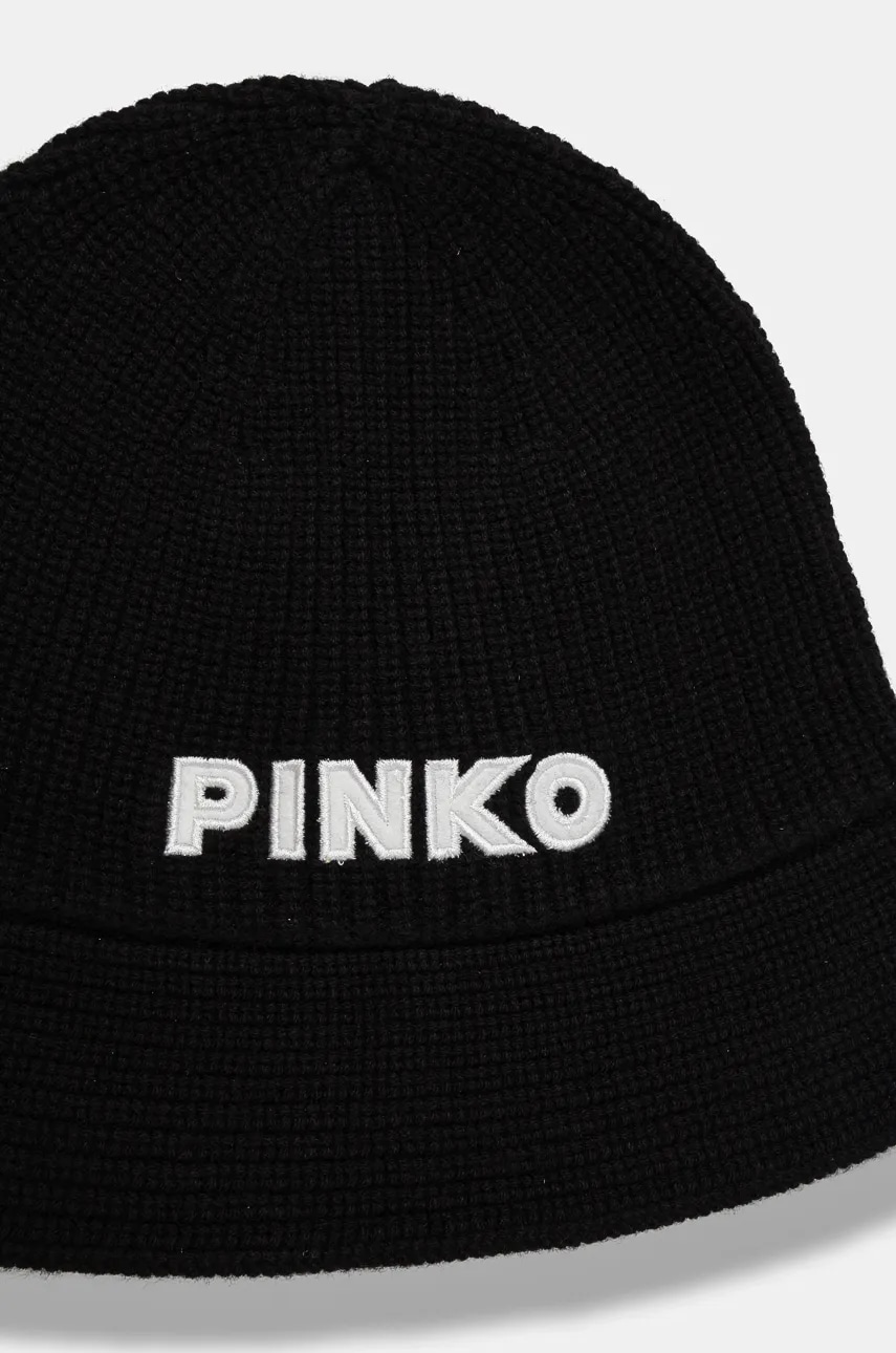 Шерстяная шляпа Pinko цвет чёрный шерсть 104314 A26I Шерстяная шляпа Pinko цвет чёрный шерсть 104314 A26I