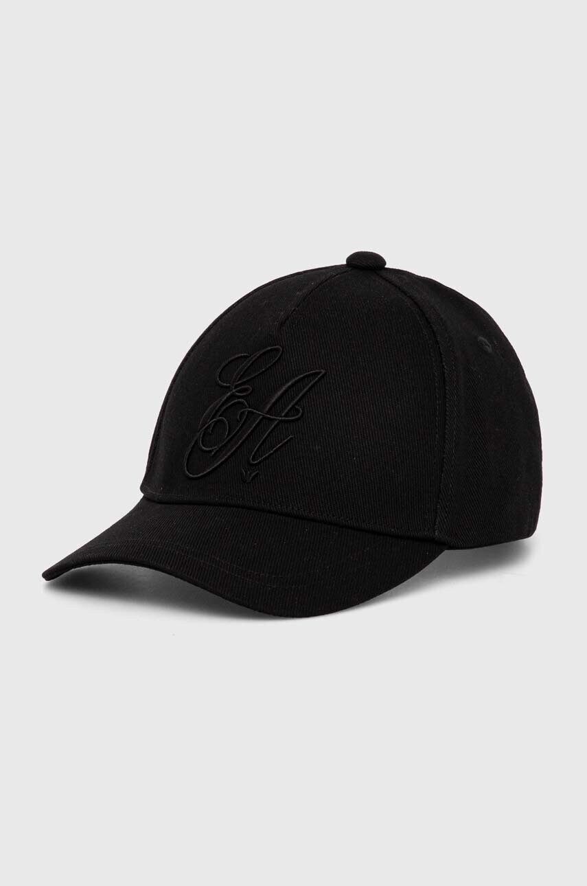 

Шапка с козирка Emporio Armani в черно с изчистен дизайн 637361 4F500, Черен