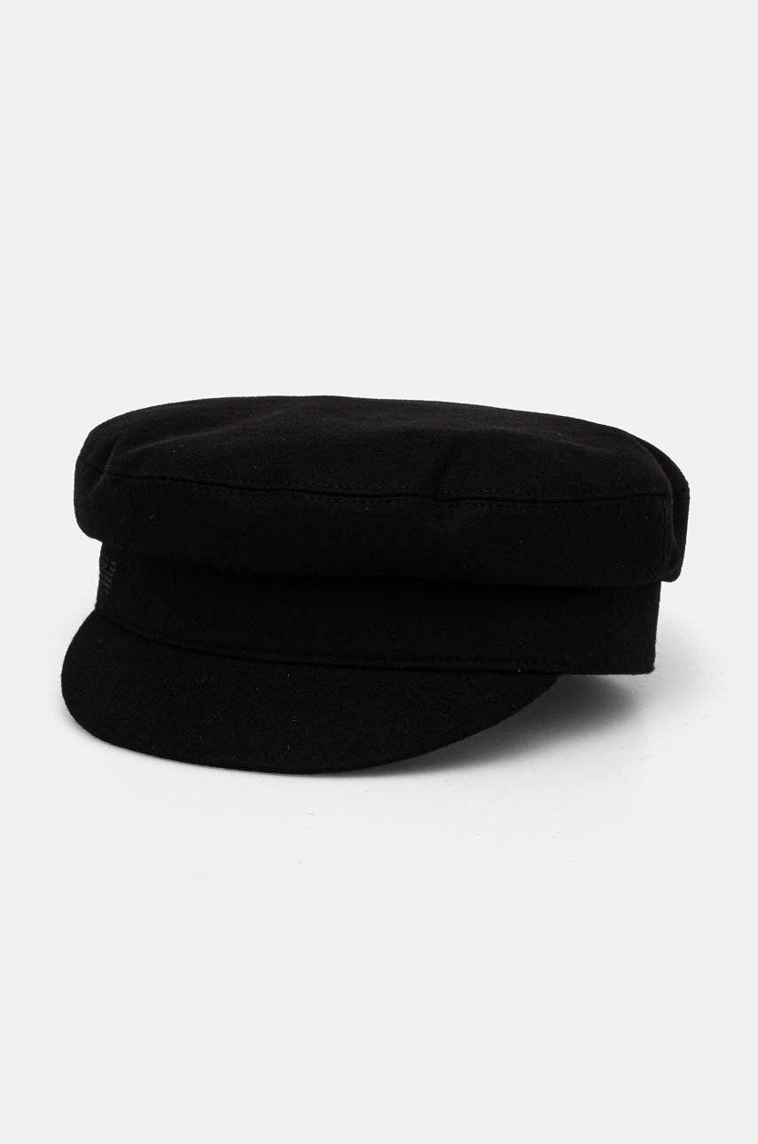 

Вълнен каскет Emporio Armani в черно от вълна 637166 4F512, Черен
