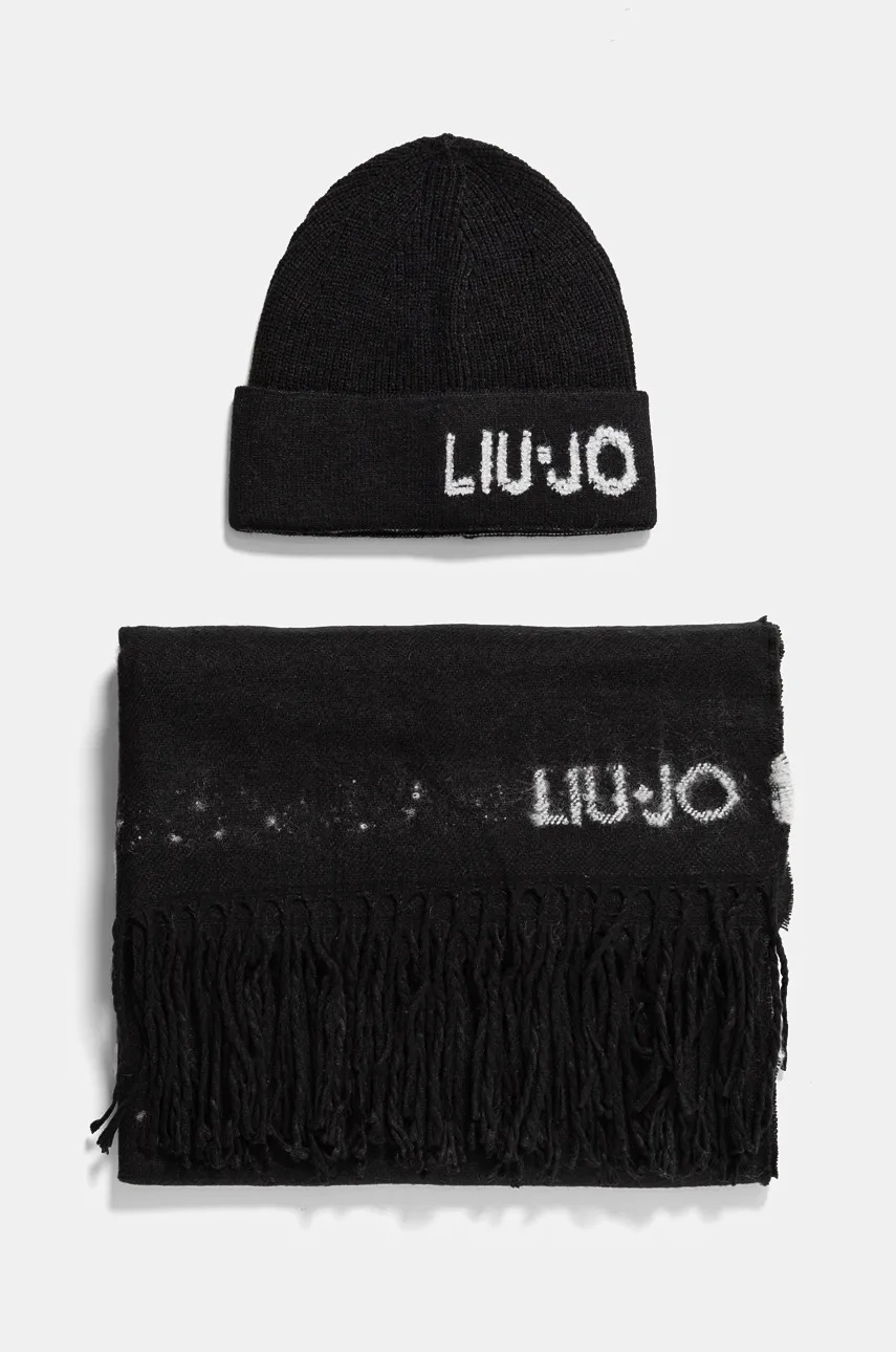 

Шапка и шал Liu Jo в черно 2F4037 T0300, Черен