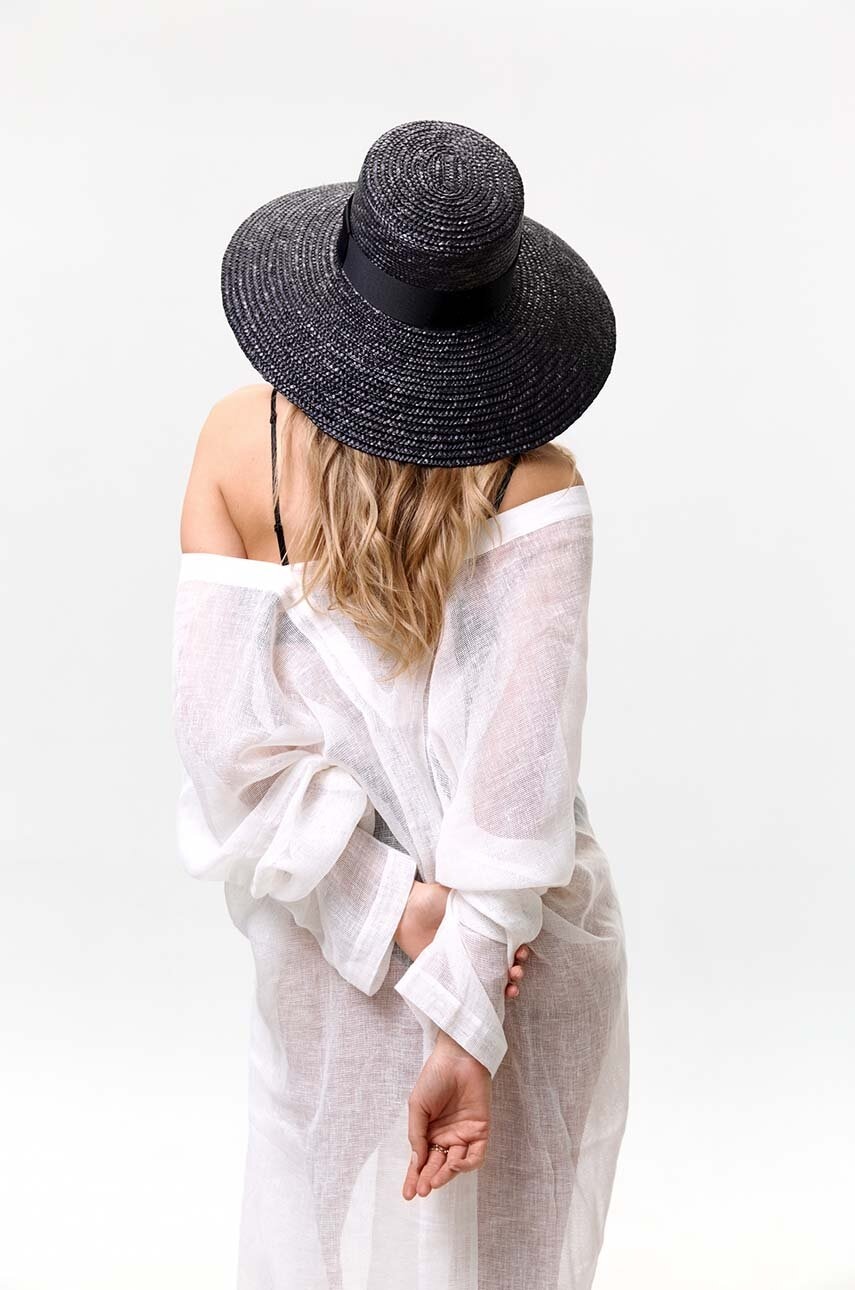 Καπέλο LE SH KA headwear Black Straw Veil φωτογραφία