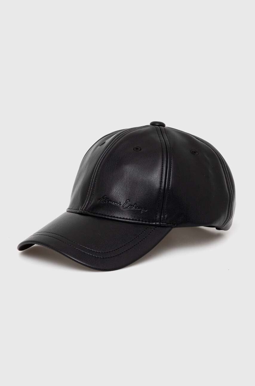 

Шапка с козирка Armani Exchange в черно с изчистен дизайн 944203 4F102, Черен