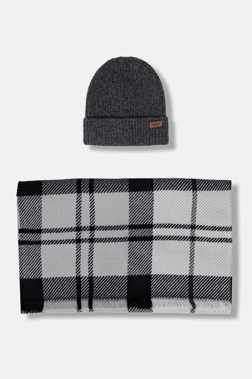 Barbour palarie si esarfa culoarea turcoaz, LGS0094