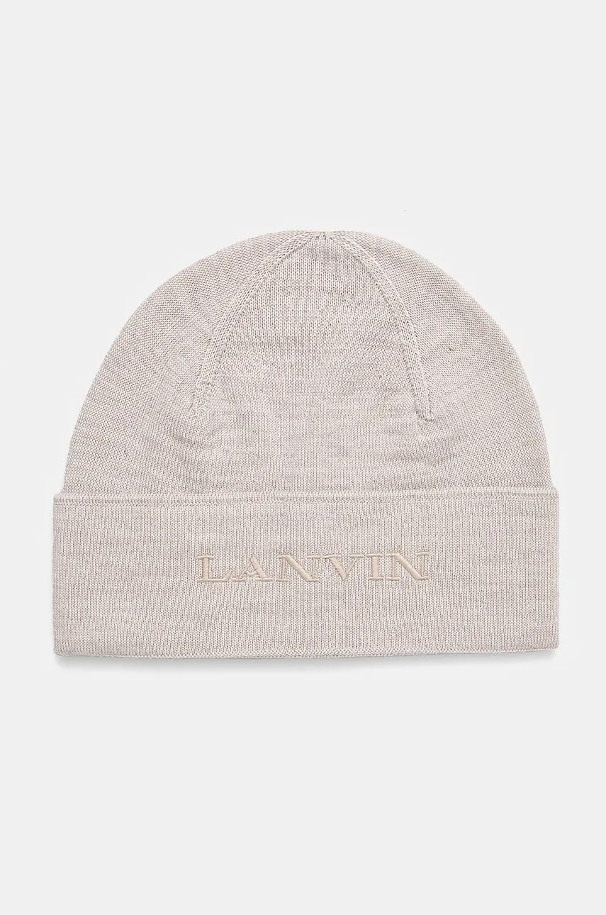 Lanvin caciula de lana culoarea gri, de lana, 6LCAPP.U7712 Lanvin caciula de lana culoarea gri, de lana, 6LCAPP.U7712