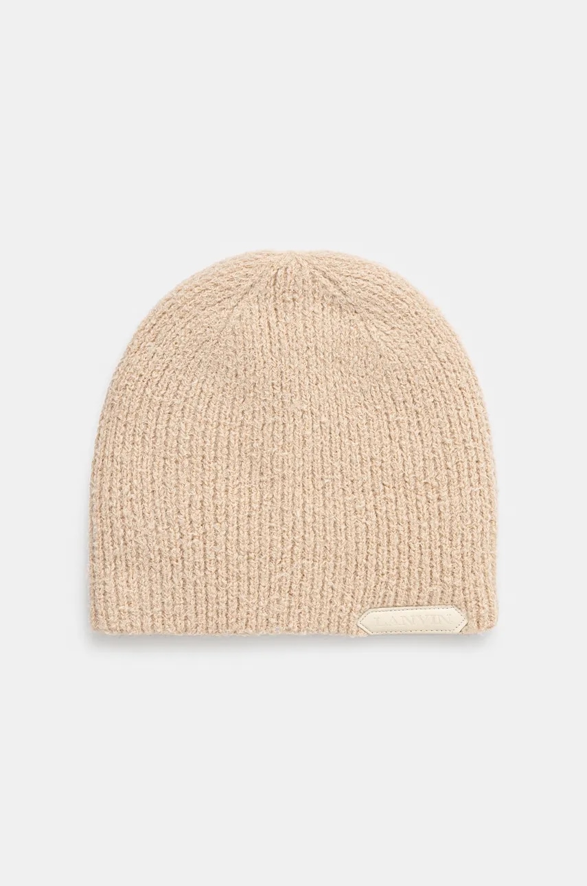 Lanvin caciula de lana culoarea bej, de lana, din tricot gros, 6LCAPP.U7715