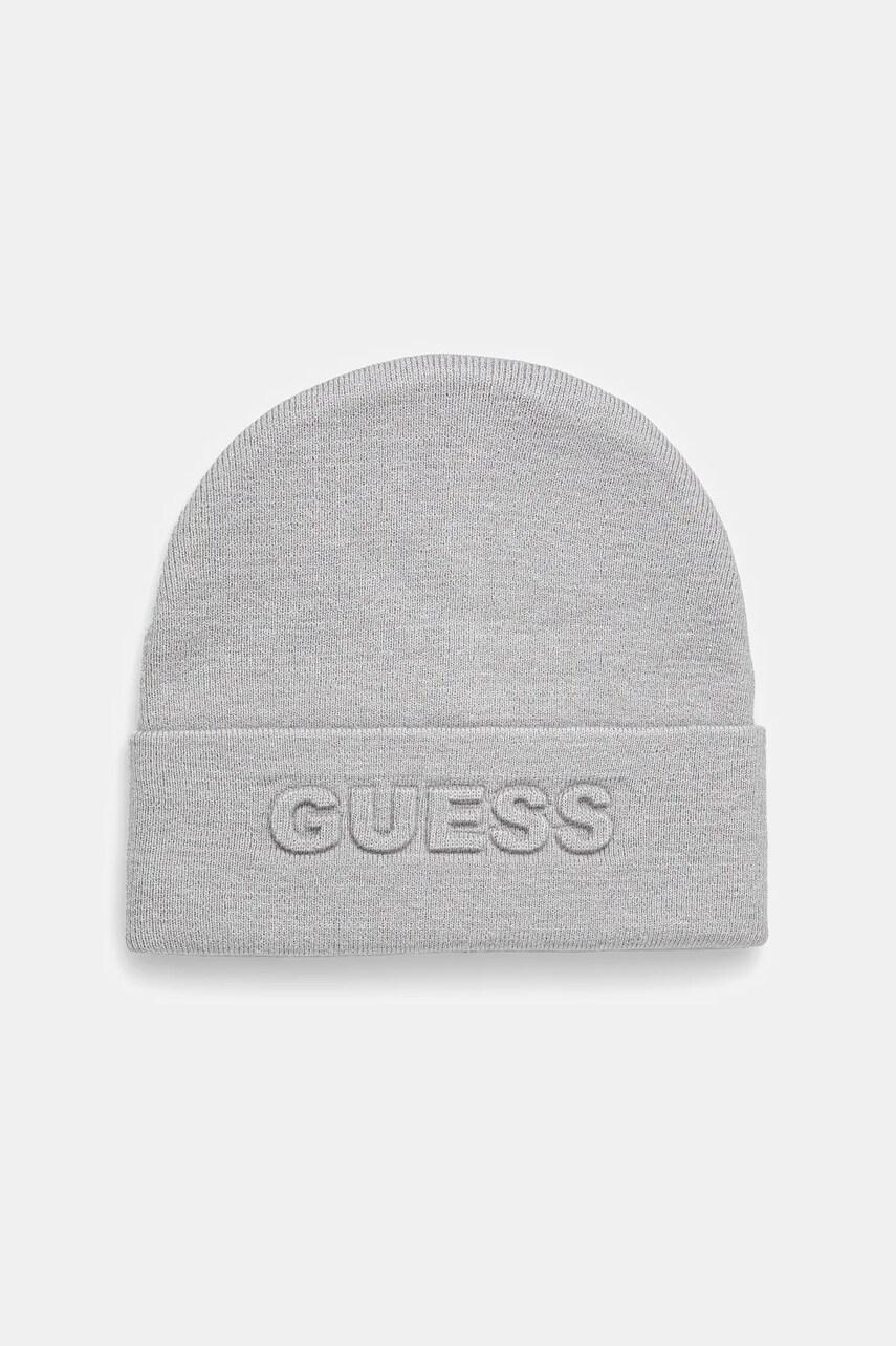 Levně Čepice Guess šedá barva, AW5179 POL01