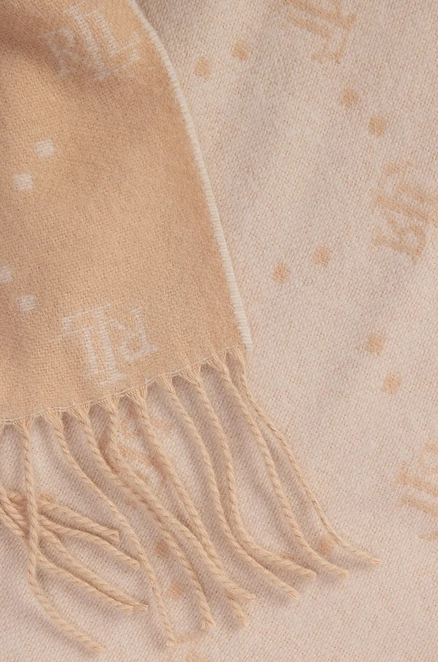 Шапка и шарф Lauren Ralph Lauren цвет бежевый 454960062 Шапка и шарф Lauren Ralph Lauren цвет бежевый 454960062