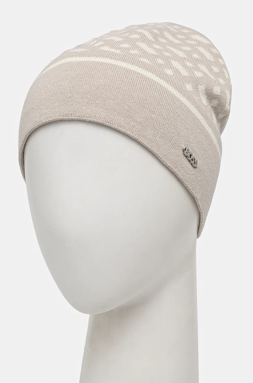 Шапка BOSS цвет серый  50524295 Шапка BOSS цвет серый  50524295